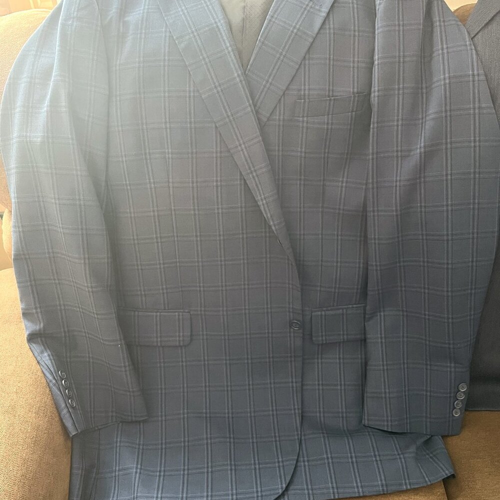 Suite Coat Blue Strip Tall Size 54
